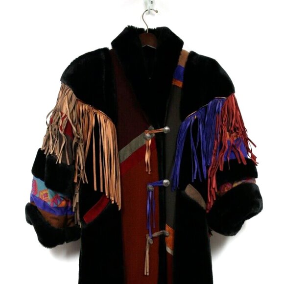 Where the Buffalo Roam Vintage Coat Cowgirl Western Southwestern Yellowstone - Picture 9 of 14